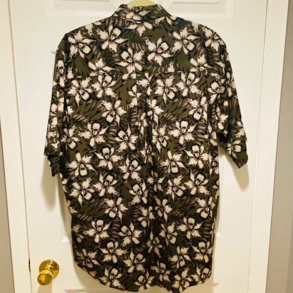Natural Issue Men's 100% Cotton Short Sleeve Floral Button-Down Top Size L - Picture 2 of 7